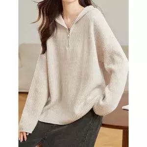 KARRA 후드반집업골지니트 A5W0932 1186286