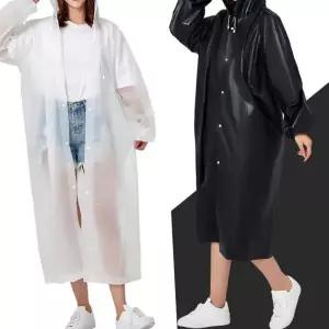 EVA 성인우의 남녀공용 패션 다회용 레인코트 여자레인코트 다회용우의