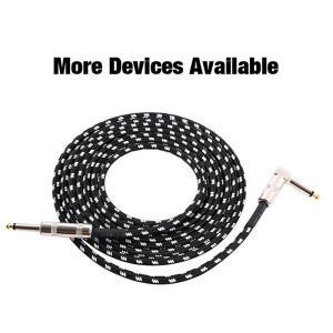 6.35mm 오디오 케이블 TRS 1/4인치 일렉트릭 기타/베이스용 1.5m/3m 금도금 차폐 저소음 잭
