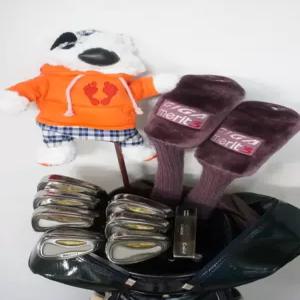 중고 여성  셔틀골드 드라이버 로얄 VQ 아이언 조합 풀세트 캐디백 포함