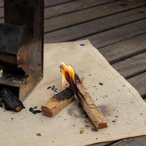 1pc 바베큐 화재 방지  매트 캠핑 피크닉 고온 다림질 난연 카펫 야외 실내