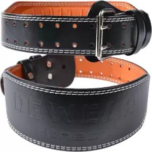 가죽 웨이트 팅 벨트 4인치 및 6인치 패드형 허리 지지대 10개의 조절 가능한 구멍 데드트 파워팅 보디빌딩