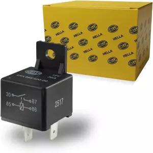 HELLA 4RA 965 400-001 릴레이 12V 30A SPST BKT 블랙