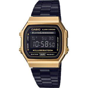 모델[병행 수입품] CASIO A168WEGB-1B [카시오] 디지털 손목시계 스탠다드 맨즈 레이디스 블랙×골드 블랙