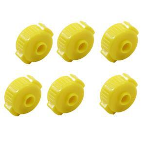 6개 드럼 세트 심벌 캡 - 악기 호환 액세서리용 호환 퀵 릴리스 너트 나사 고정 버클