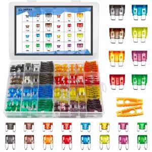 282피스 자동차 퓨즈 모음 키트 - 블레이드 오토모티브 표준 및 미니 로우 프로파일 사이즈