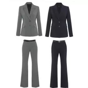 [미니멈]심플 투버튼 자켓 팬츠셋트 (MXAAWJ2190MXAAWP2190DV3)_IC