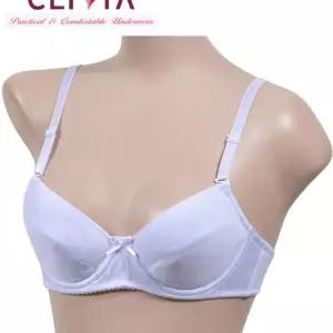 (크리비아)하트패턴 와이어 주니어 4단계 A컵 브라A브라 3브라 속옷 학생 브래지어