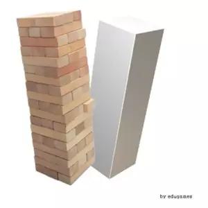 무지원목블럭54P블록 젠가 우드 나무 쌓기놀이 보드게임 가족게임