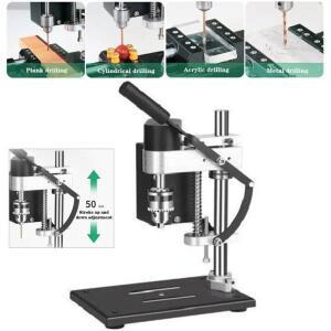 미니 벤치 드릴 프레스 가변 속도 전기 머신 목재 보석 플라스틱을  정밀 작업대