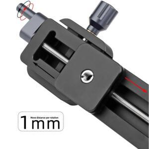 LCB-20M  매크로 가이드 레일 DSLR 카메라 삼각대 볼헤드 Arca RRS 레버 클램프 호환 1mm 조정