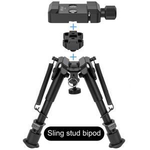 AB45/MK80 Harris  Atlas Bipod M-LOK 레일 클램프 Arca-Swiss 호환 삼각대 볼 헤드용 호환 Arca Swiss 어