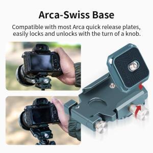 접이식 L-브래킷 수직/수평 촬영 삼각대/DSLR 카메라용 호환 더브테일 베이스가  Arca-Swiss QR 플레이트