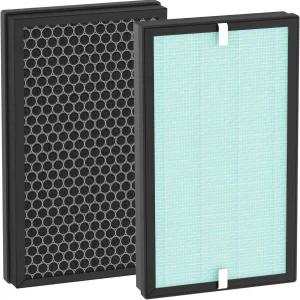 Harebery 2팩 C380 교체 필터 Starbary 및 Elechomes P300 공기 청정기 3단계 여과 부품 C380-RF와 호환