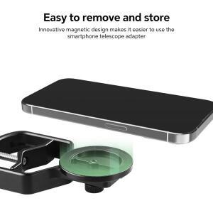 마그네틱 자석 범용 호환 휴대폰 어댑터 클립 마운트 쌍안 단안 스포팅 스코프 망원경용 호환 알루미늄