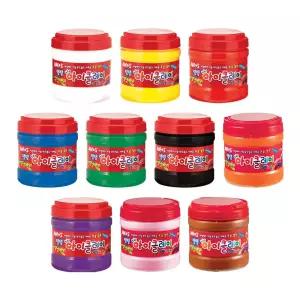 아모스 탱탱 아이클레이 400g 벌크대용량 낱색 찰흙 칼라 도우 공예 점토 감각발달놀이 소근육