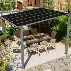 야외 파고라 테라스가림막 기둥 대형 카키색 파빌리온 렉산