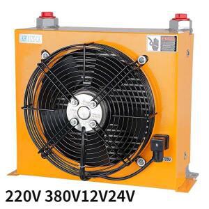 24V/12V/220V/380V 냉각기 공냉식 오일 라디에이터 AH1012T-CA 유압 공기 트럭 장착 크레인 수정된 연료 탱