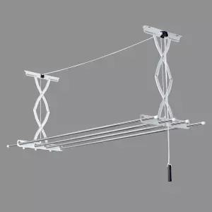 베란다 빨래건조대 스텐봉 천정 2단 천정형 부착 튼튼한 설치형 부착형