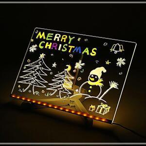 GDM LED 네온 보드판 칠판 30cmx20cm 학교 관공서