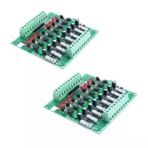 2PCS NPN 옵토커플러 절연 보드 AC 110V 220V 8채널 광 제어 모듈 PLC 저수준 출력