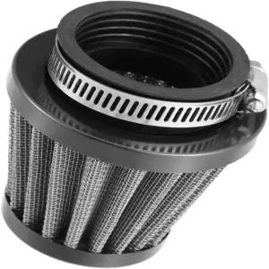 모토포르티 유니버설 45mm 에어 필터 클리너 원형 테이퍼 교체 모터사이클 블랙 롱래스팅용
