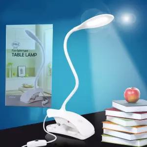 침대 책상 공부방 LED 무드 조명 자바라형 집게스탠드 램프 간이 독서등 공부등 학습등 L스탠드