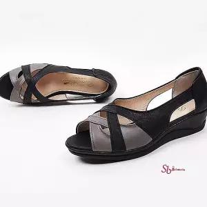 샌들 4cm 키높이 엄마 통굽 굽있는 중년 여성 국산 발편한 여자 신발 구두 여름ind512