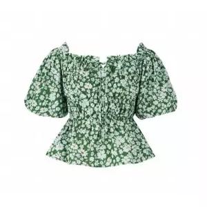 [숲][숲] 퍼프 플라워 블라우스 (SZ6SS30)