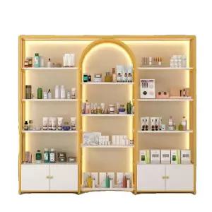 미용실 진열대 화장품 네일샵 나무 선반 캐비닛 매니큐어 스토리지 정리함