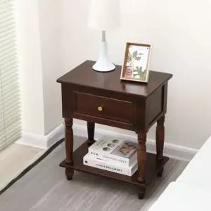 2단 원목서랍장 앤틱 침대협탁 서랍장 앤틱가구 침실 클래식 가구 거실 협탁 보조 테이블