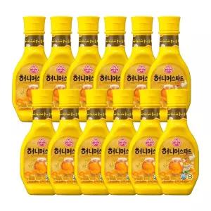 허니머스타드소스 265G 12개 양념 겨자 튀김요리 감자 음식 소시지