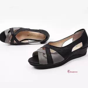 샌들 굽있는 4cm 중년 키높이 엄마 여성 통굽 국산 구두 여자 신발 발편한 여름nop840