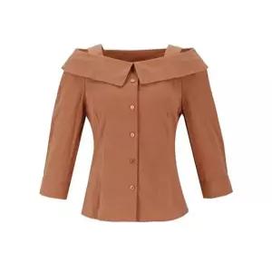 [숲][숲] 7부 오프숄더 넥라인 블라우스 (SZ8LS31)