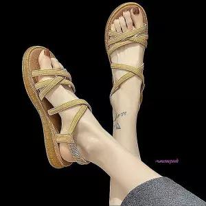 여자샌들 여름 발편한 여행용 밴딩 스트랩 여성 3컬러 중년 여학생 미끄럼방지 엄마 데일리rst904