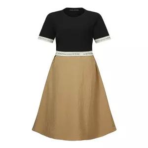 [미니멈에브리데이][미니멈 에브리데이]레터링 배색 스트링 원피스 (EB2OW045D)