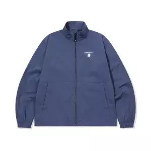 매장정품 BEENTRILL 에센셜 로고 스트레치 우븐 트랙자켓(네이비))