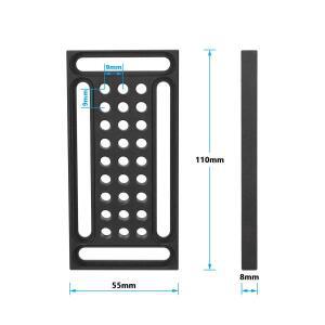 치즈 타입 플레이트 카메라 베이스 모니터 지지대 다중 장착 슬롯 케이지 리그 키트용 호환 1/4 인치 스레