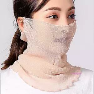 멀티스카프 여자 여름 낚시 2개 쉬폰 등산 망사 여성 넥워머 쿨워머 여름용 쿨목토시 골프efg292