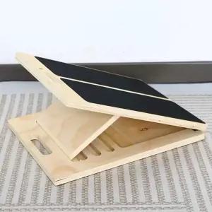 종아리스트레칭기구 발목 경사대 경사 보드 종아리 스트레칭 기구 미끄럼방지 스포츠용 나무 접이식 보관