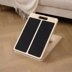 종아리스트레칭기구 발목 경사대 종아리 스트레칭 보드 접이식 나무 발바닥 트레이닝 운동 필라테스 요가용