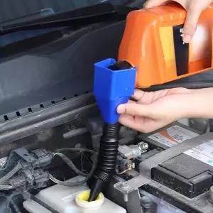 자동차 오토바이 엔진 깔때기 필터 이동 도구 오일 교환 플라스틱 휴대용 접이식