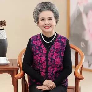 겨울 할머니 김장조끼 꽃무늬 엄니 융털조끼 베스트 6type 1183769