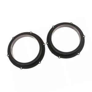 2개 6.5인치 자동차 차량용 호환 스피커 스페이서 어댑터 키트 마운트 브래킷 링 트위터 스코다 티구안 파