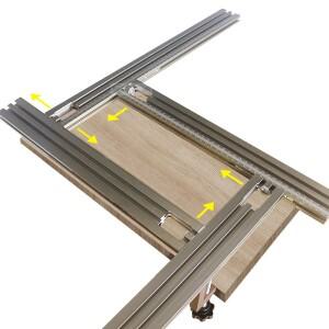 라우팅 지그 프레임 시스템 트리밍 머신, 밀링 그루브 조각 가이드 레일, 가능 브래킷, 목공