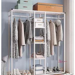 행거 멀티 철제 옷걸이 업소용 스탠드 파이프 고정식 튼튼한 행가 옷가게 헹거 1단 의류 조립식 폴매장용gx