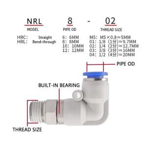 호환 360  회전 커넥터   에어 피팅  조인트  고속 6mm  10mm  12mm 수나사 M5 1/4 1/2 퀵 커플링