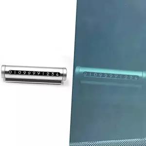 주차번호판 자동차 은색 원형