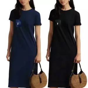 폴로 포켓 반팔 롱 원피스 1181541