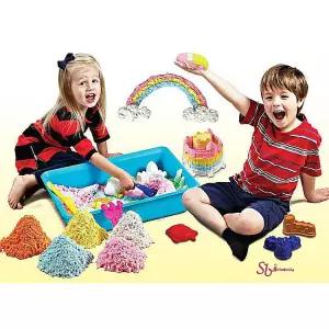 모래놀이 뽀송이 세트 국산 촉촉이 플레이팩 도너랜드 선물 아기 실내 어린이 놀이틀 상자 장난감odn039